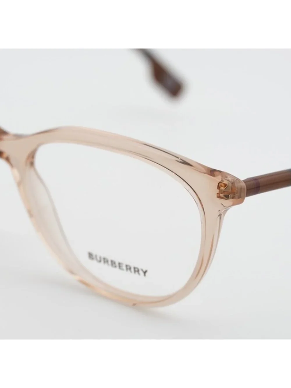 Burberry BE2389 4088 Eyeglasses Peach / Check 54mm Cat Eye Frame